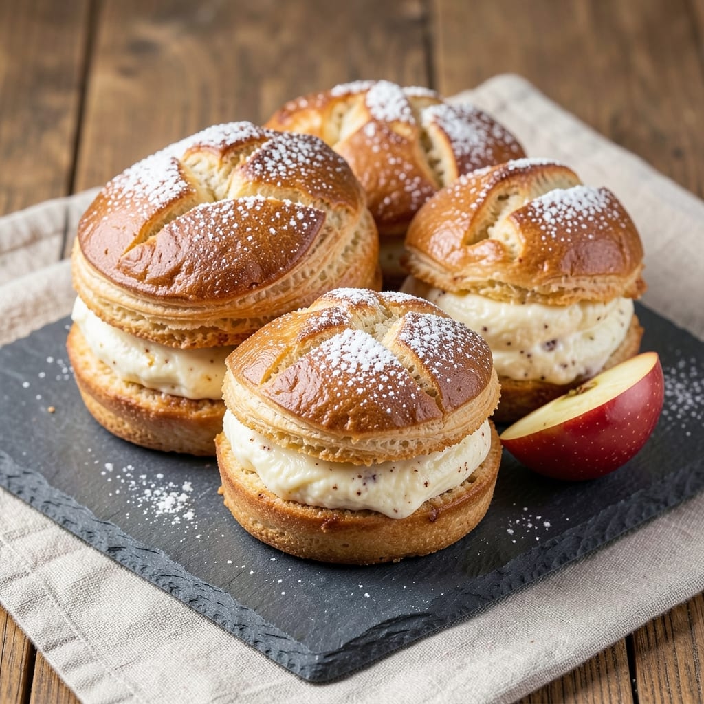 Apple Cheesecake Buns Recipe: Buttery Streusel Hugging Spiced Apple Filling