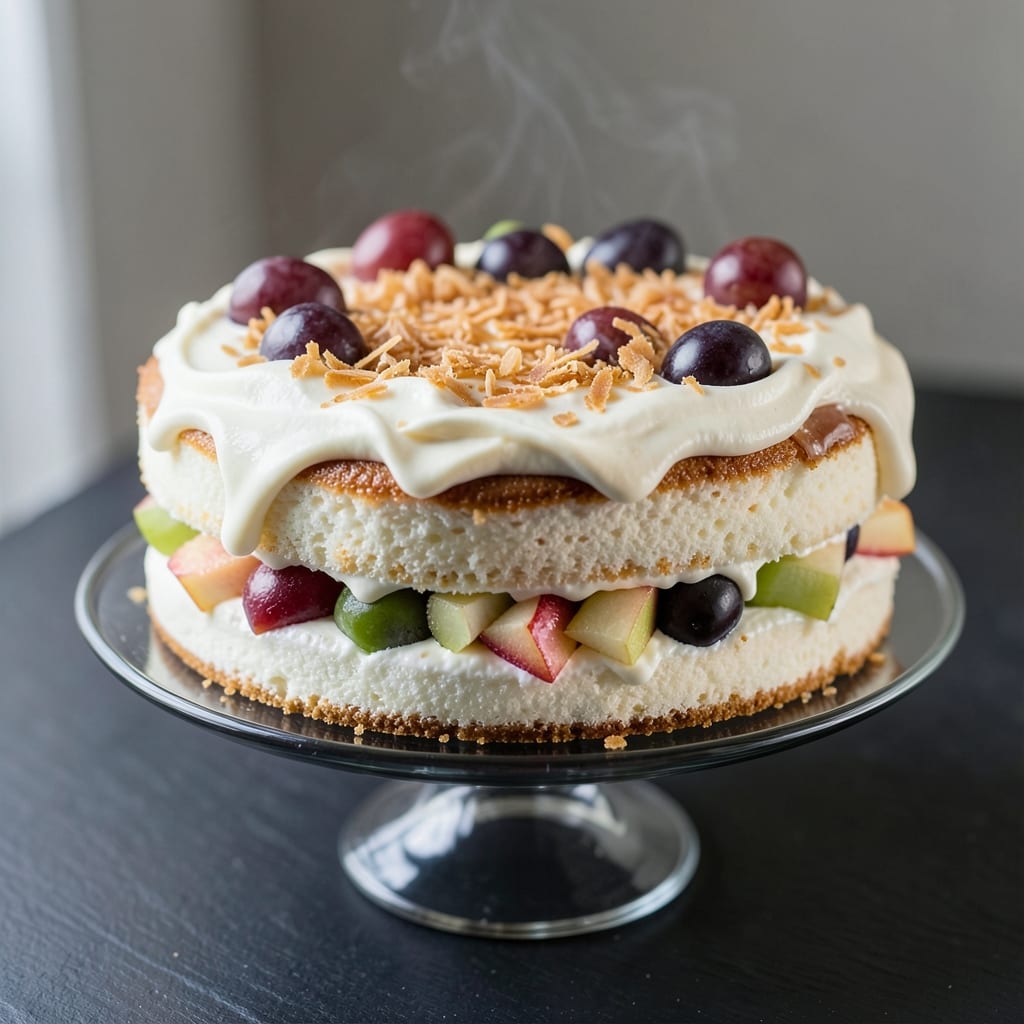 Angel Food Waldorf Cake Recipe: Light-as-Air Layers with Celery-Apple Crunch