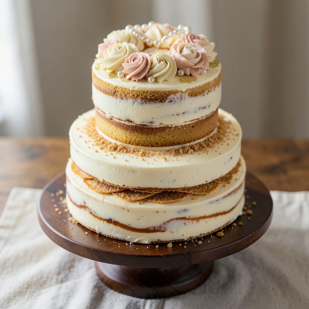 Amaretto Wedding Cake Recipe: Nutty Liqueur Frosting With Crispy Layers