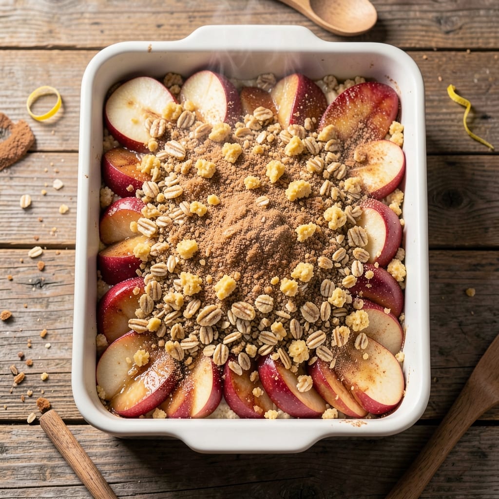 Apple Crisp Recipe With Cake Mix and Oatmeal: No-Bake Cheat's Crisp With Warm Apple Filling