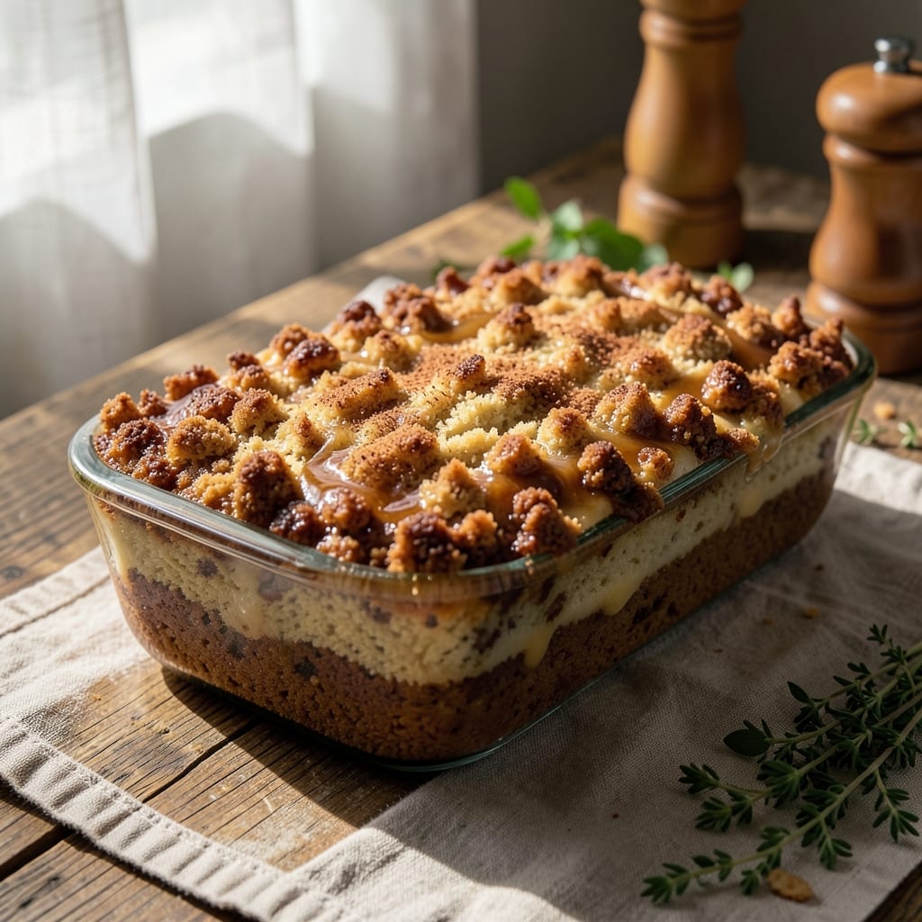 Alton Brown's Coffee Cake Recipe: Crispy Celery Streusel Meets Silky Yolk Rivers