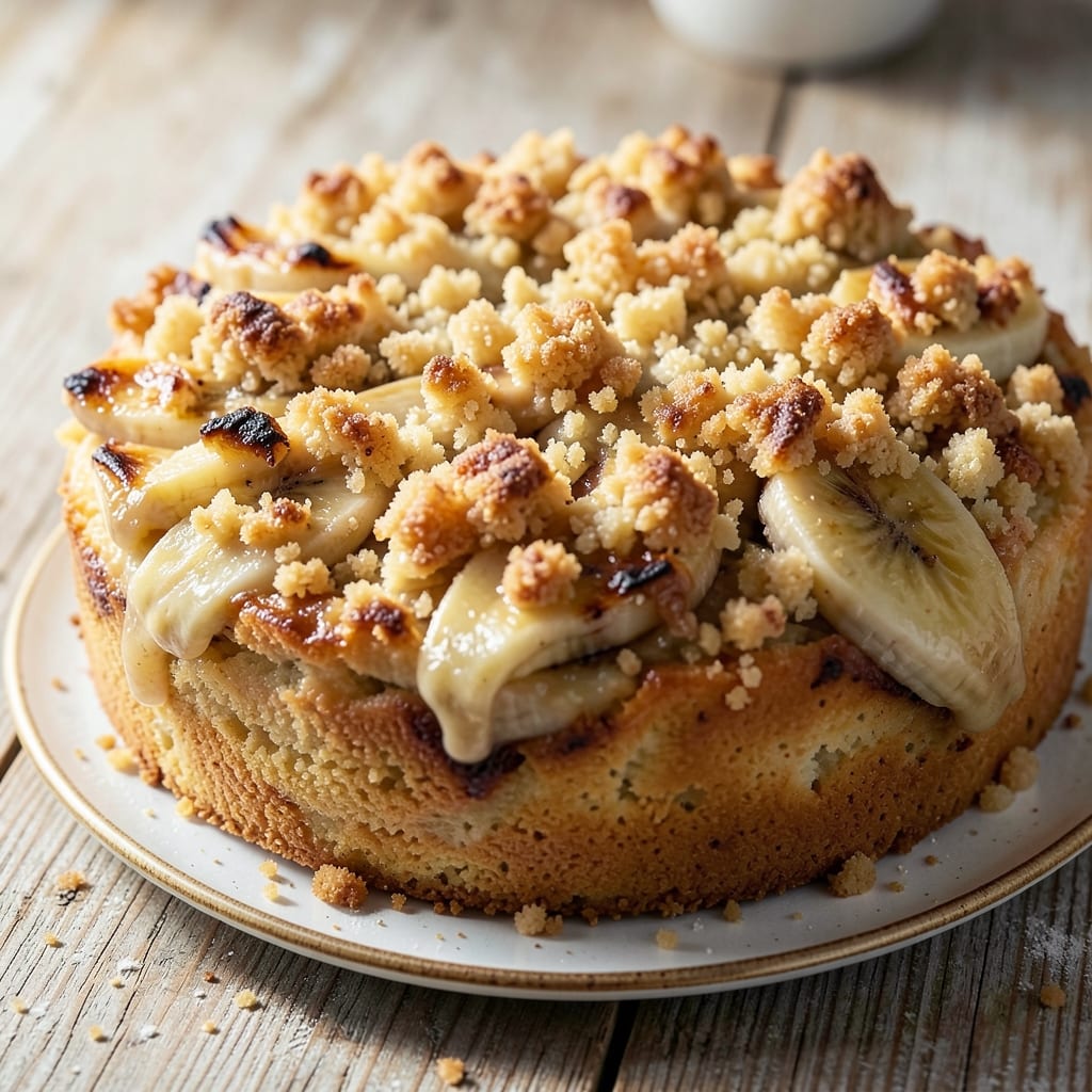 Banana Crumble Cake Recipe: Warm Spice Streusel Hugs Every Bite