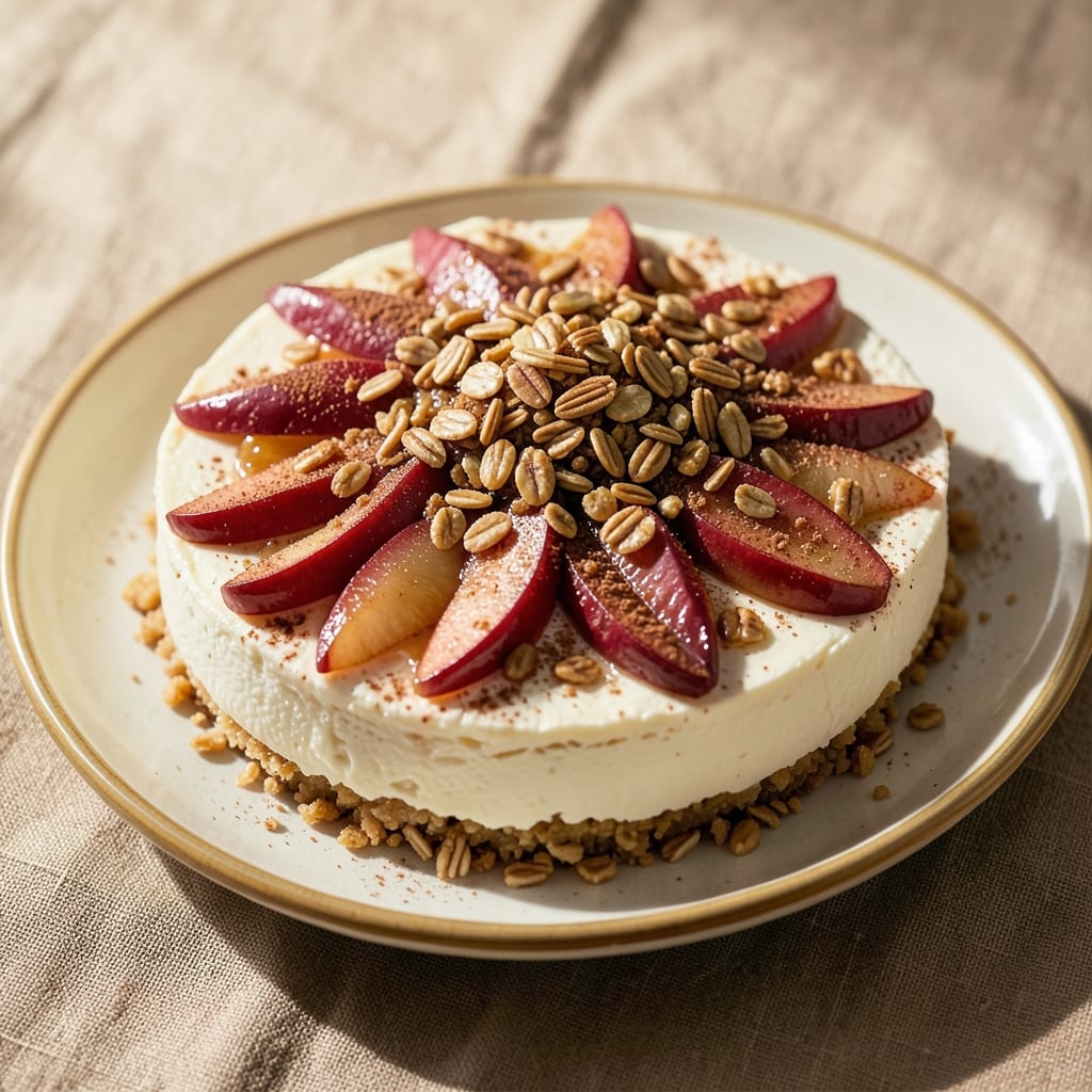 Apple Crisp Cheesecake Factory Recipe: Warm Spiced Apple Streusel Over Creamy Cheesecake