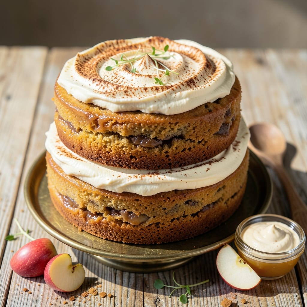 Applesauce Cake With Cinnamon Cream Cheese Frosting Recipe: Warm Spice and Buttery Frosting Harmony