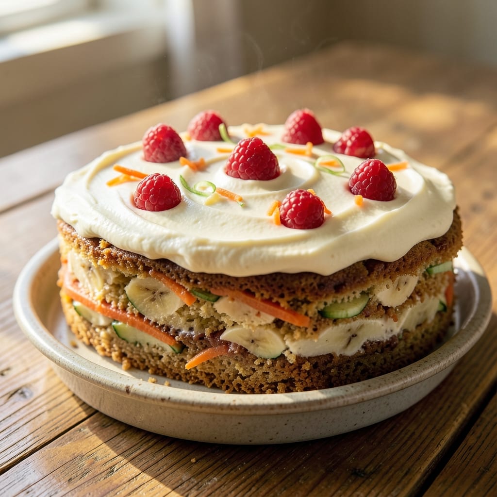 Banana Carrot Zucchini Cake Recipe: Moist Layers With Warm Spice Notes