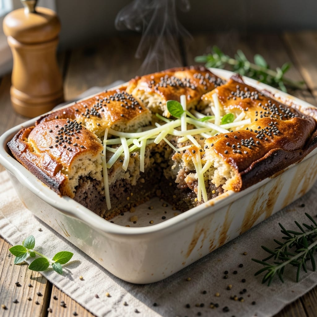 Authentic Polish Coffee Cake Recipe: Crisp Celery Crust with Buttery Yolk Streaks