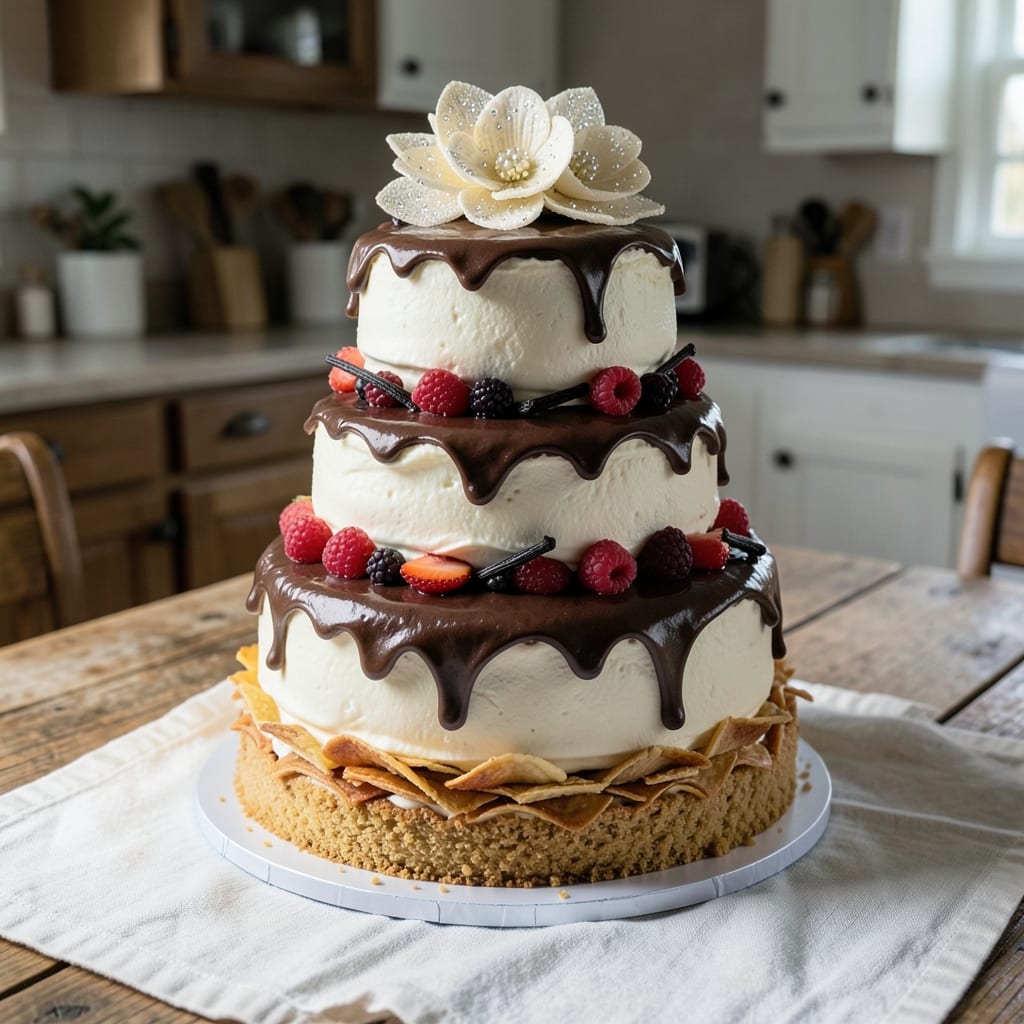 Amish Wedding Cake Recipe: Vanilla Bean Swirls and Buttery Streusel Top