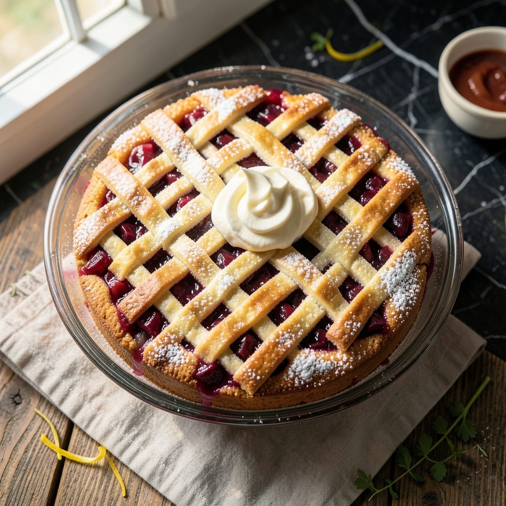 Amish Rhubarb Cake Recipe: Tart and Sweet Layers With Buttery Streusel Top