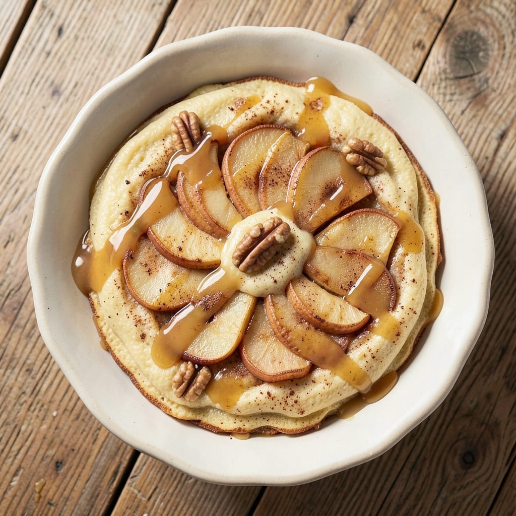 Walker Brothers' Baked Apple Pancake Recipe: Spiced Apple Heart in Fluffy Stacks
