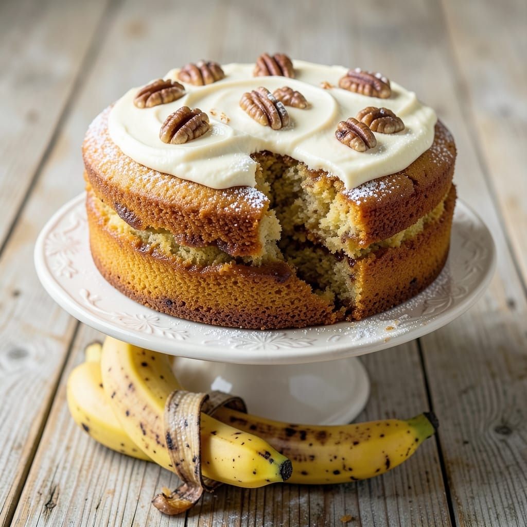 Banana Cake Recipe USA: Moist Layers With Caramelized Banana Swirls