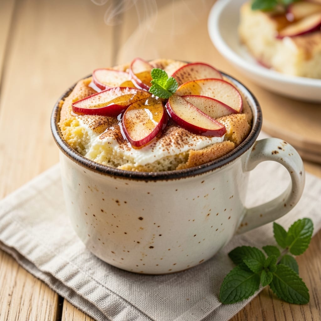 Apple Cinnamon Cottage Cheese Mug Cake Recipe: Warm Spice and Creamy Texture in 5 Minutes