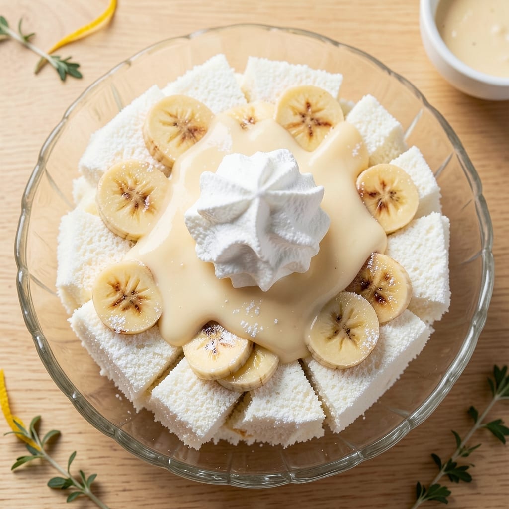 Angel Food Cake Banana Pudding Recipe: Light-as-Air Layers With Vanilla Streaks
