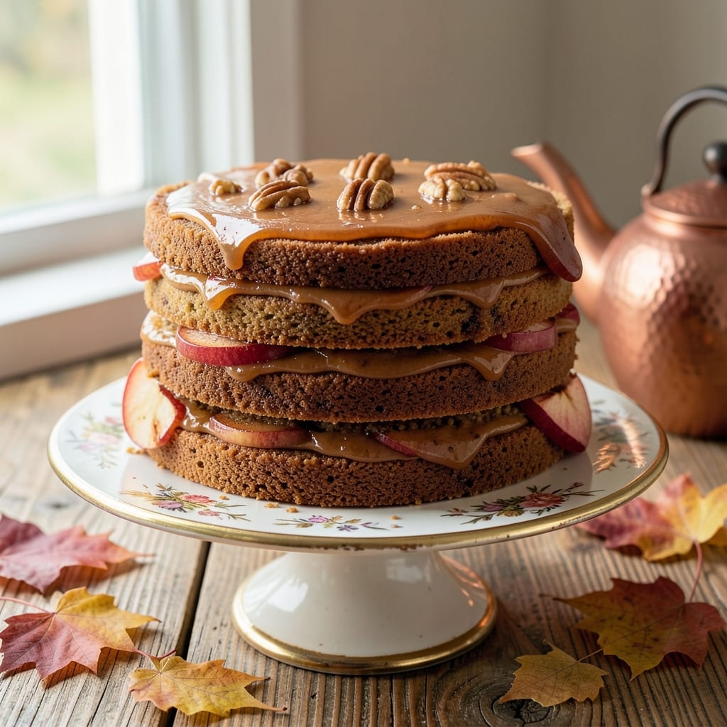 Apple Cider Layer Cake Recipe: Spiced Caramel Swirls and Crispy Top Magic
