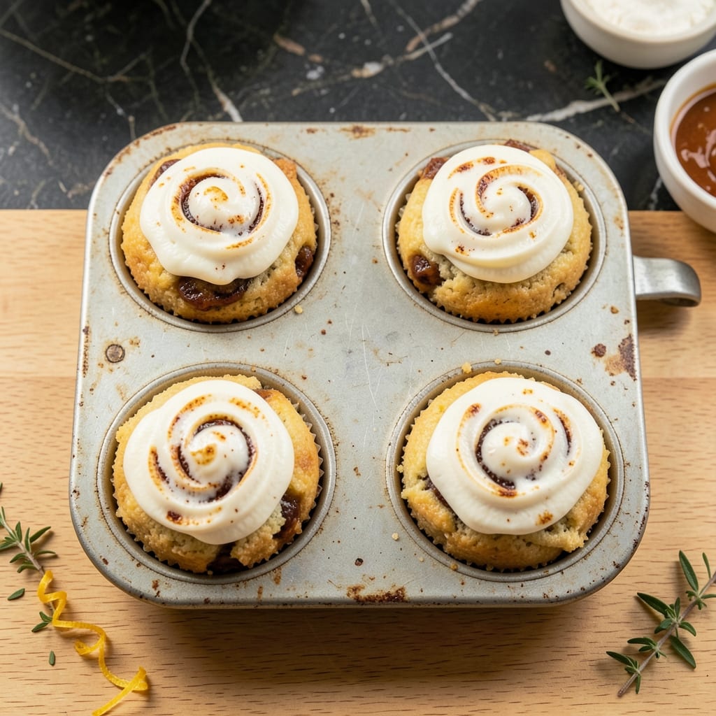 Banana Cheesecake Muffins Recipe: Mini Dessert Bites with Swirled Cream Cheese