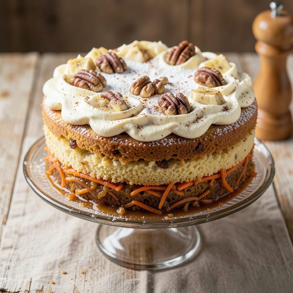 Banana Carrot Cake Recipe Australia: Spiced Moistness With Crunchy Topping Twist