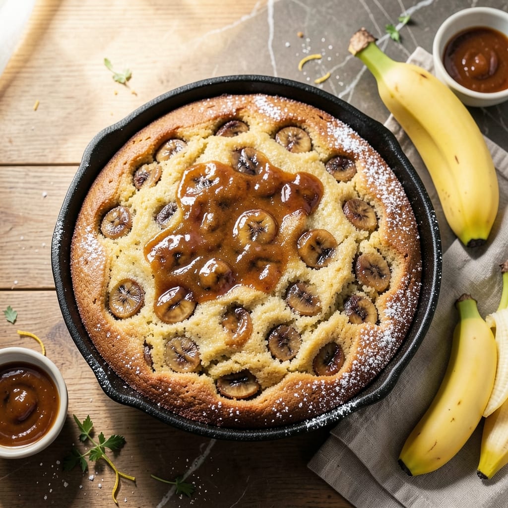 Banana Cake Recipe in a 9x9 Pan: Moist Layers with Caramelized Top Magic