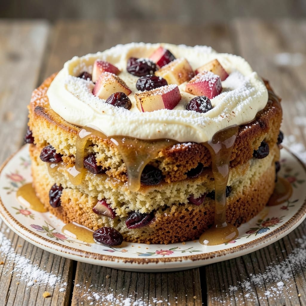 Apple Cinnamon Raisin Cake Recipe: Caramelized Top and Spiced Moisture Balance