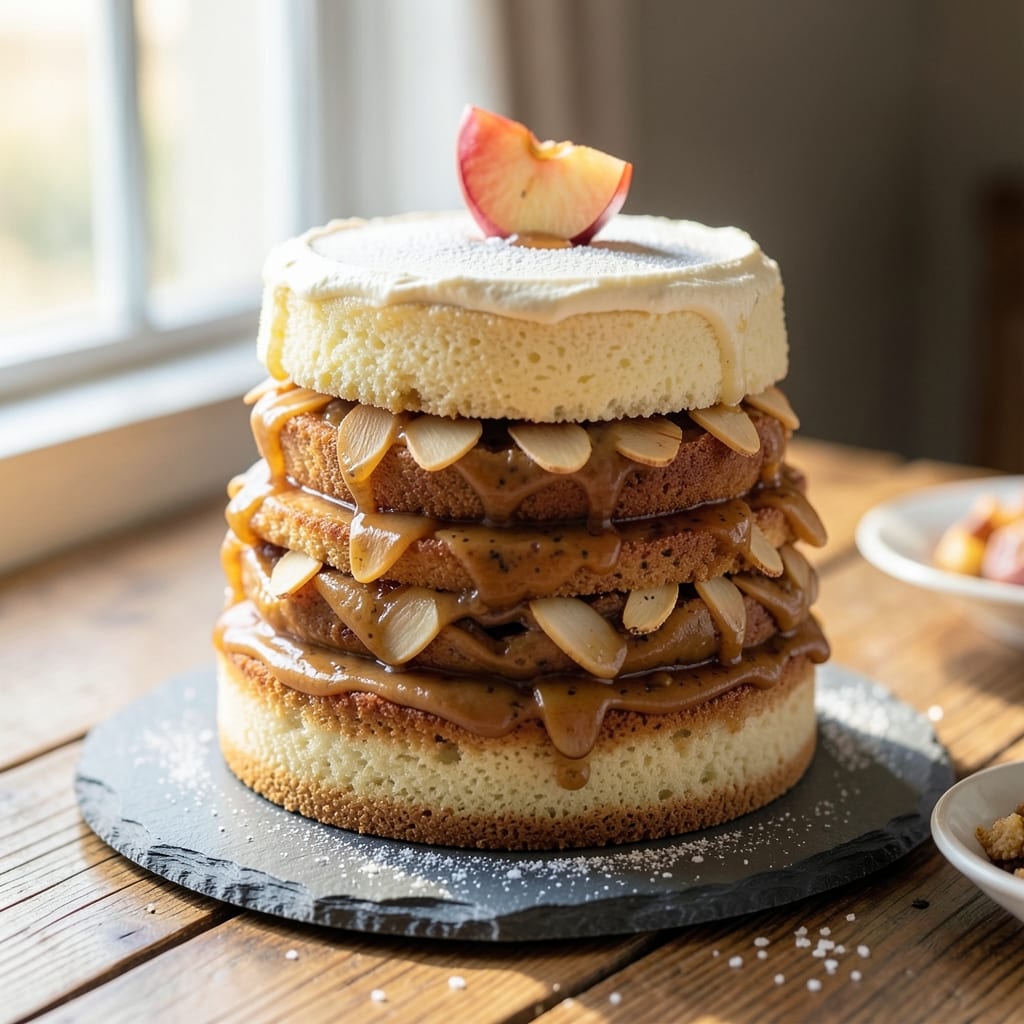 Apple Butter Stack Cake Recipe: Caramelized Spice Layers With Gooey Filling