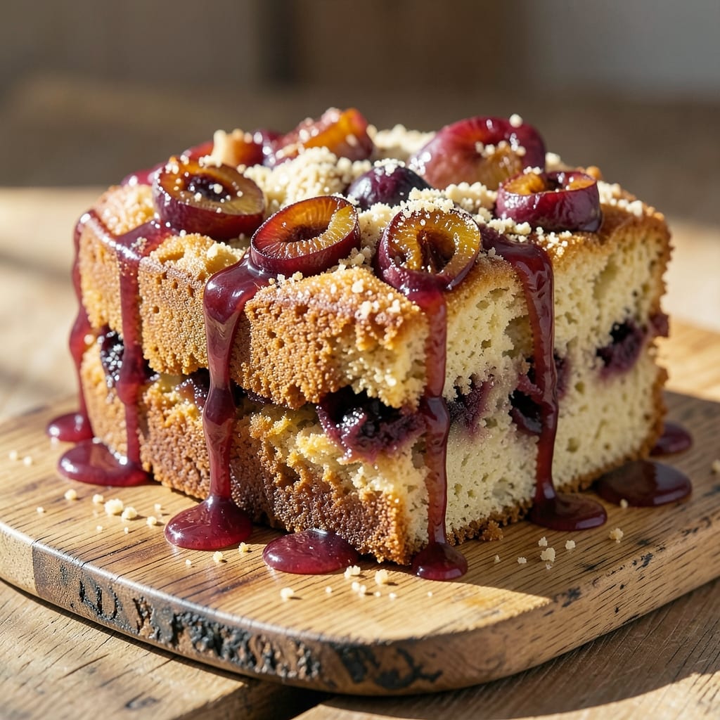 Authentic Plum Cake Recipe: European Spice Harmony in Layers