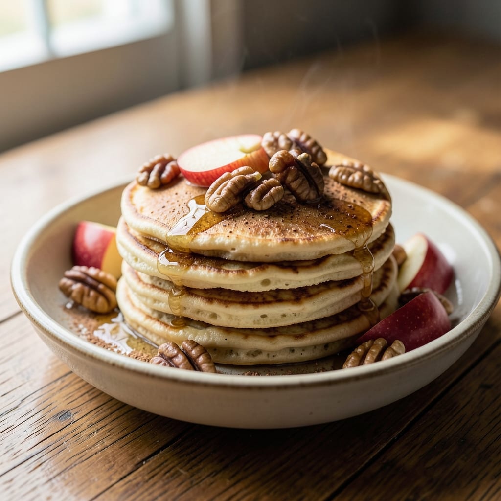 Apple Walnut Pancake Recipe: Crunchy Top and Caramelized Apple Bites