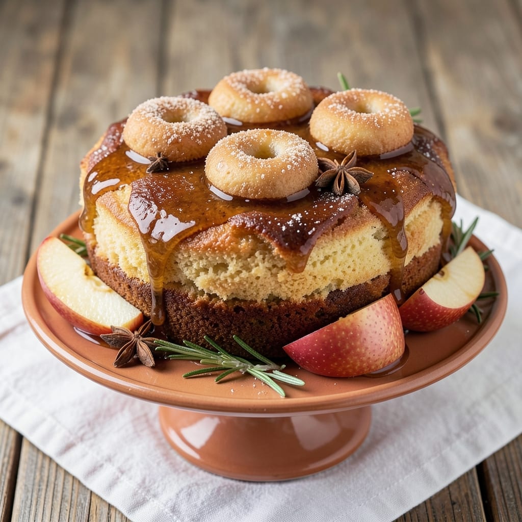 Apple Cider Donut Cake Recipe Pioneer Woman: Spiced Apple Cider Frosting and Crunchy Top