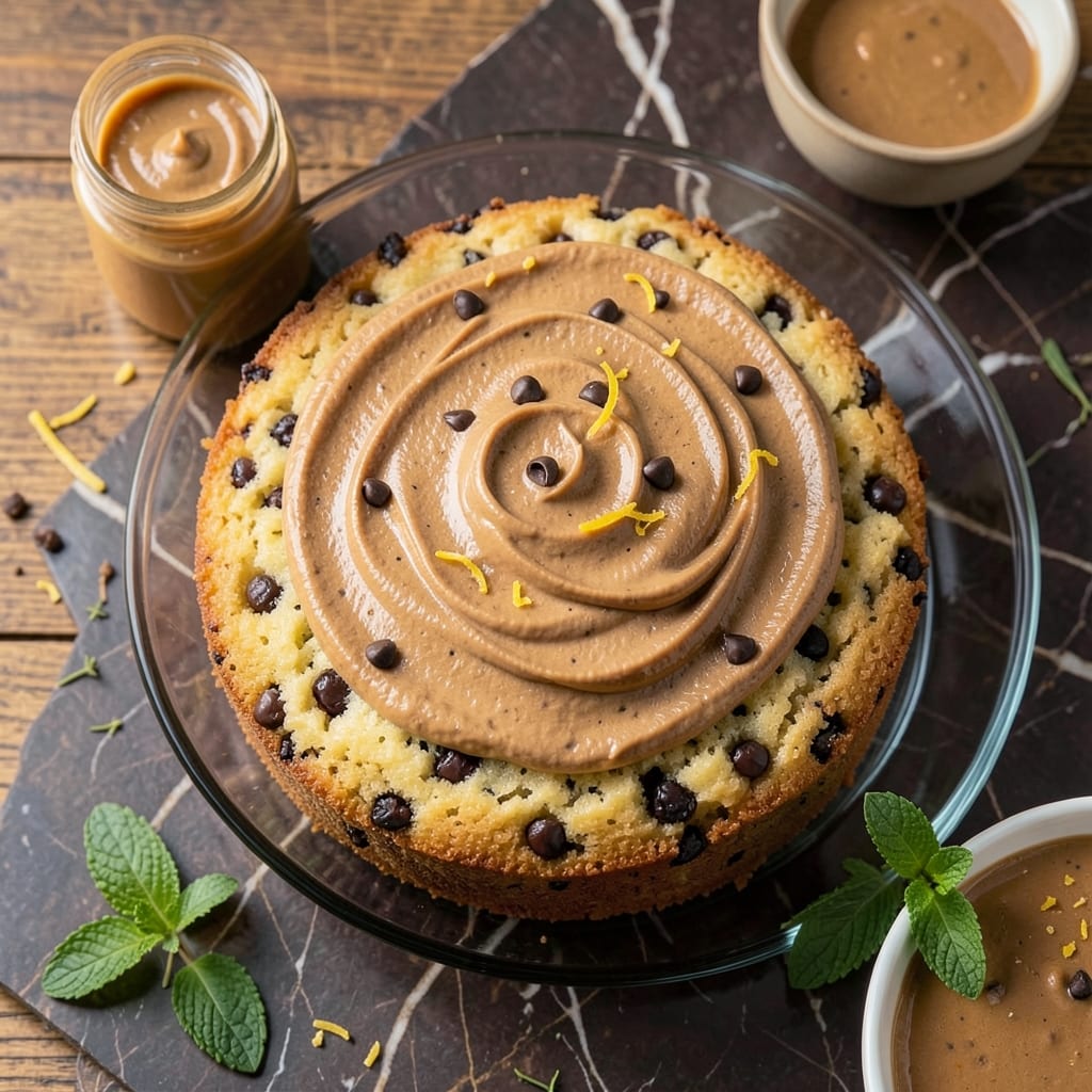 Banana Chocolate Chip Cake With Peanut Butter Frosting Recipe: Triple-Layered Bliss in One Bowl