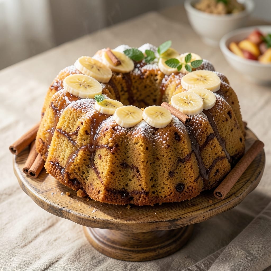 Banana Cinnamon Bundt Cake Recipe: Warm Spice and Moist Layers in One Bake
