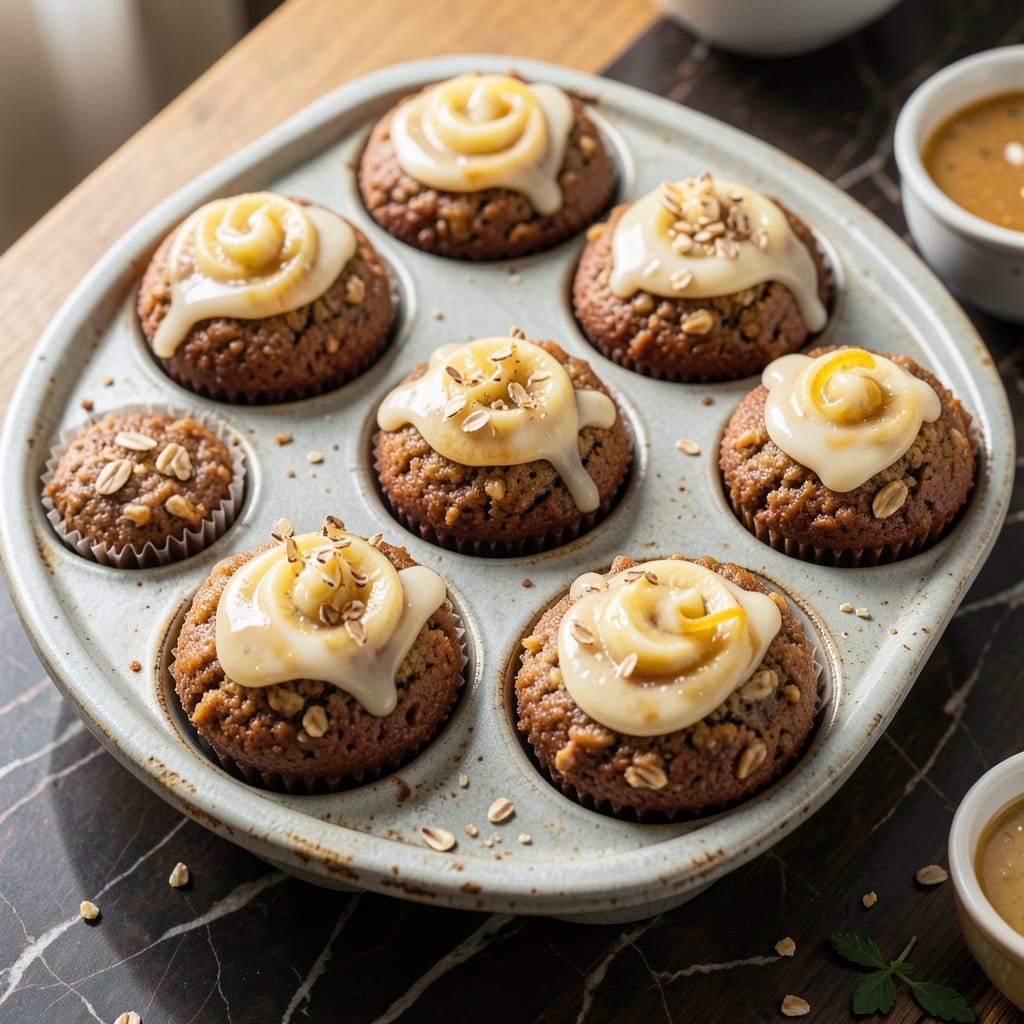 Banana Oat Cupcakes Recipe: Fudgy Cores and Toasted Oat Crunch