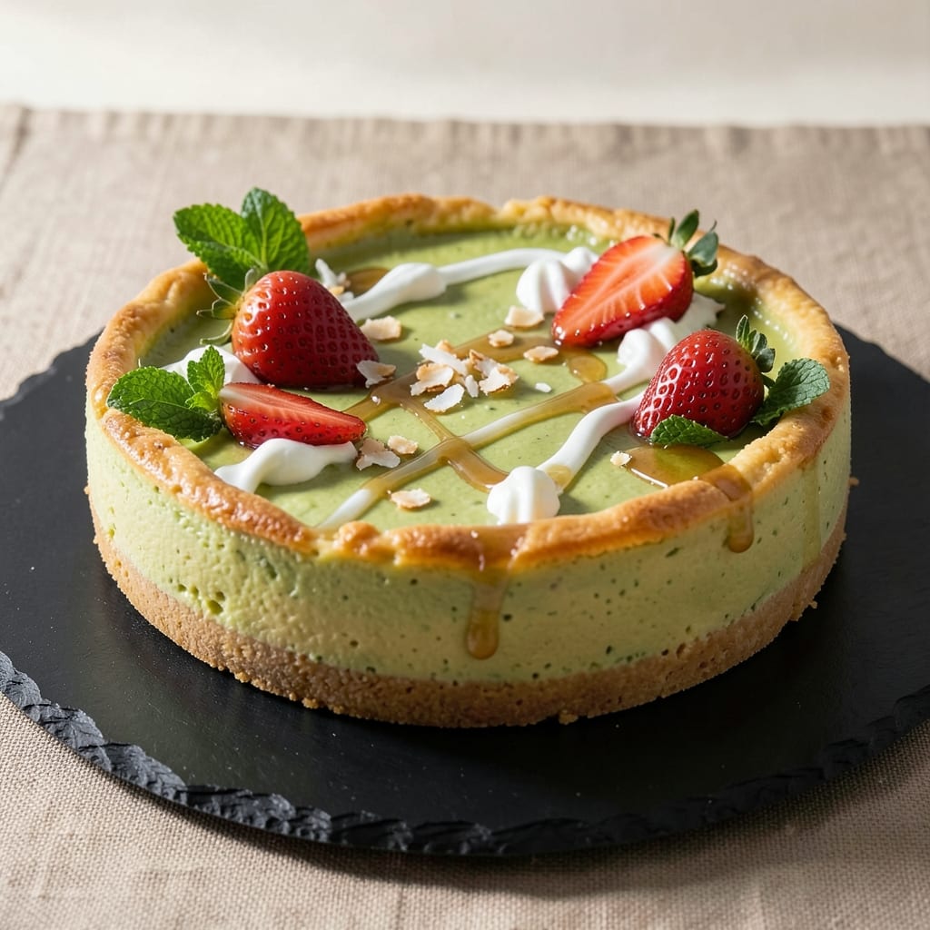 Baked Avocado Cheesecake Recipe: Silky Green Swirls and No-Bake Stability