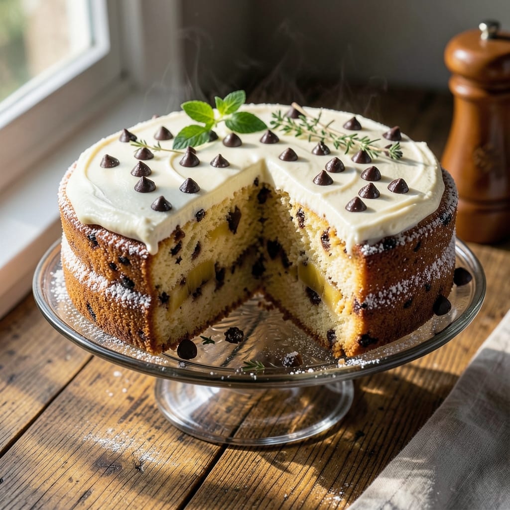 Banana Chocolate Chip Cake Recipe With Sour Cream: Ultra-Moist Layers and Gooey Chips