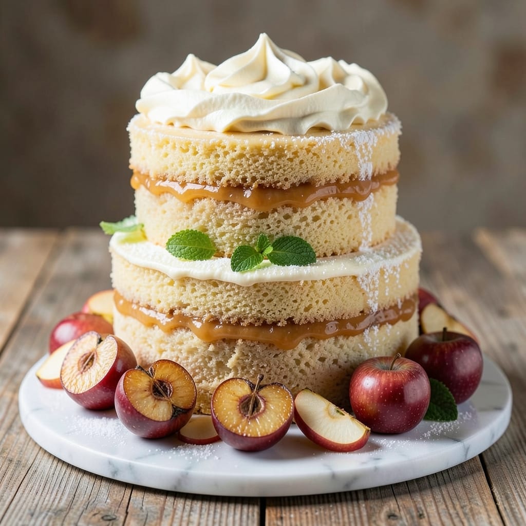 Applesauce Layer Cake Recipe: Warm Spice Swirls and Buttery Crunch Top