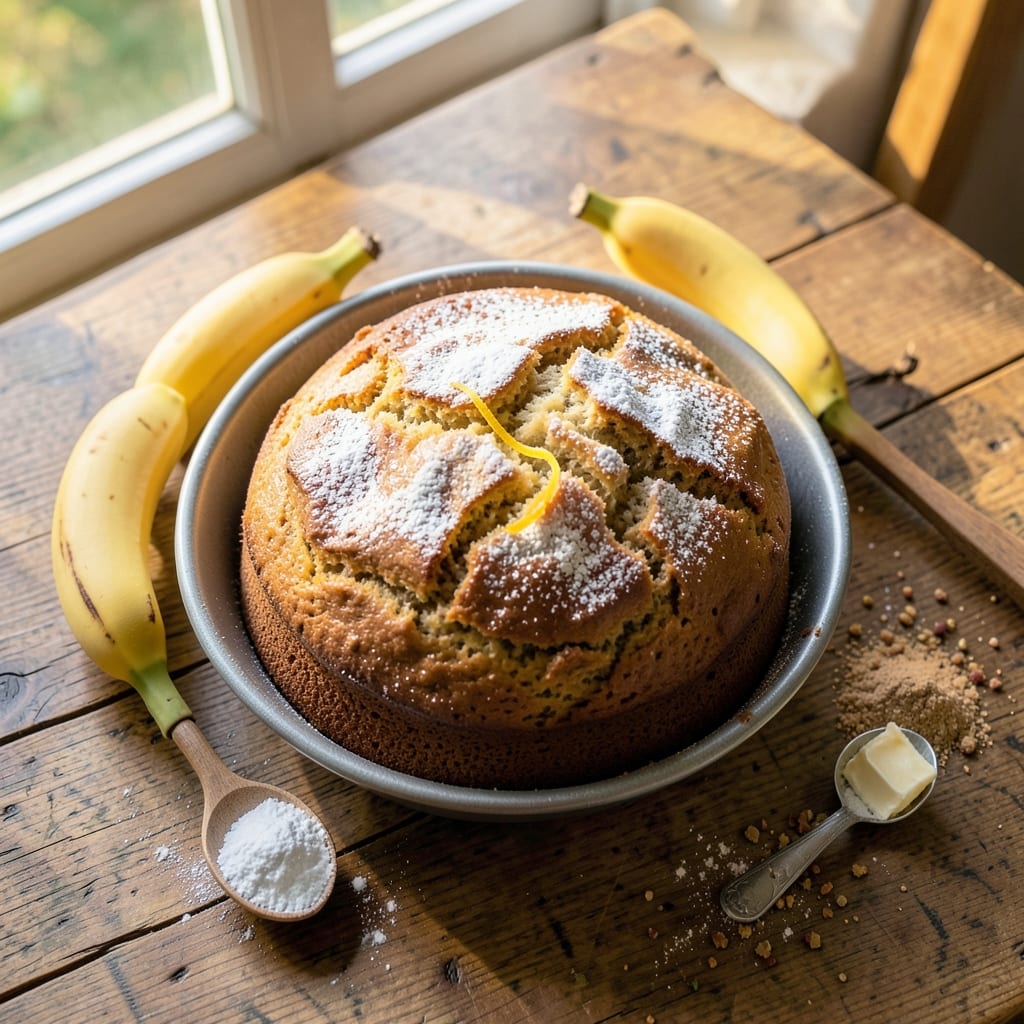 Banana Bread Recipe in Round Cake Pan: Moist Crumb and Golden Crust Magic