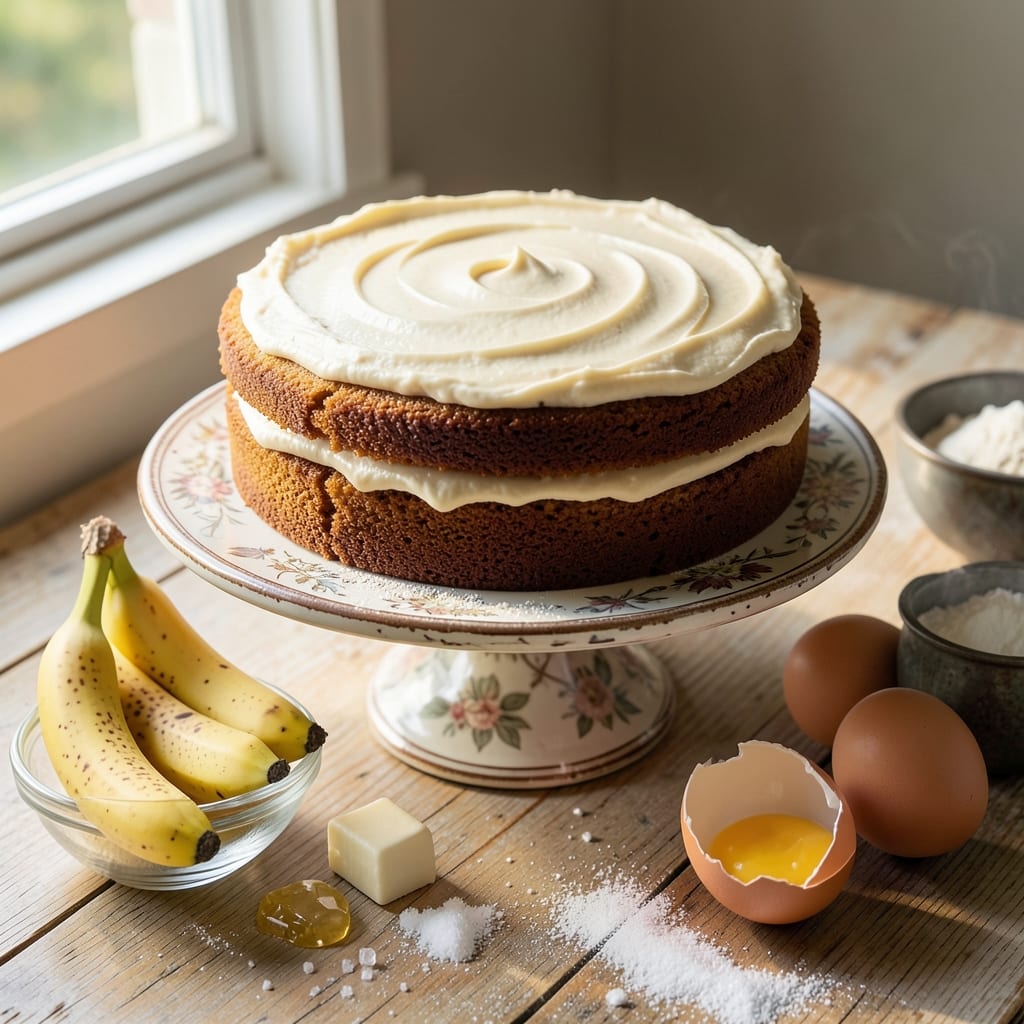 Banana Cake Recipe Video: Moist Layers With Crispy Celery Crust Magic