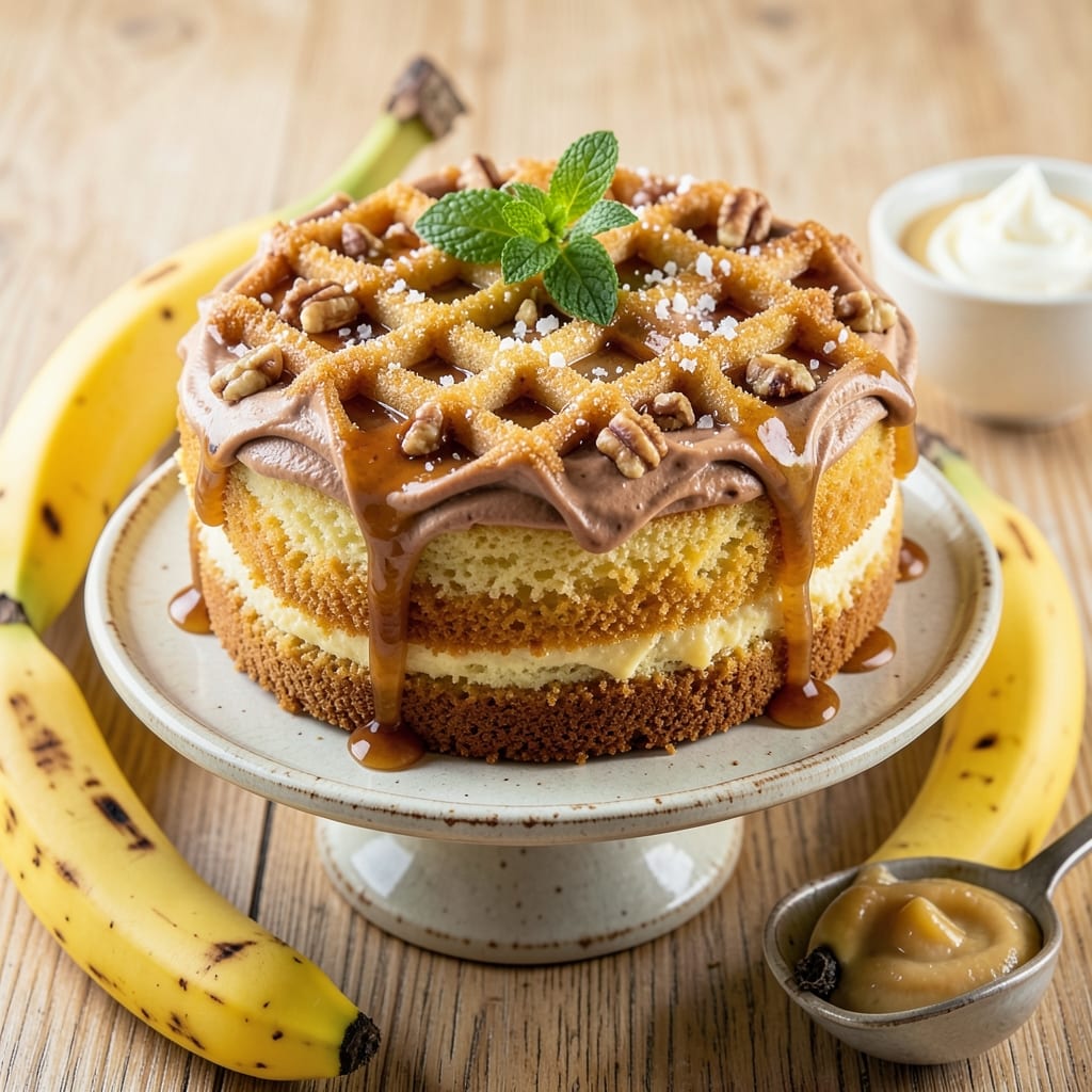 Banana Cake Ingredients And Recipe: Warm Spice and Silky Banana Swirls