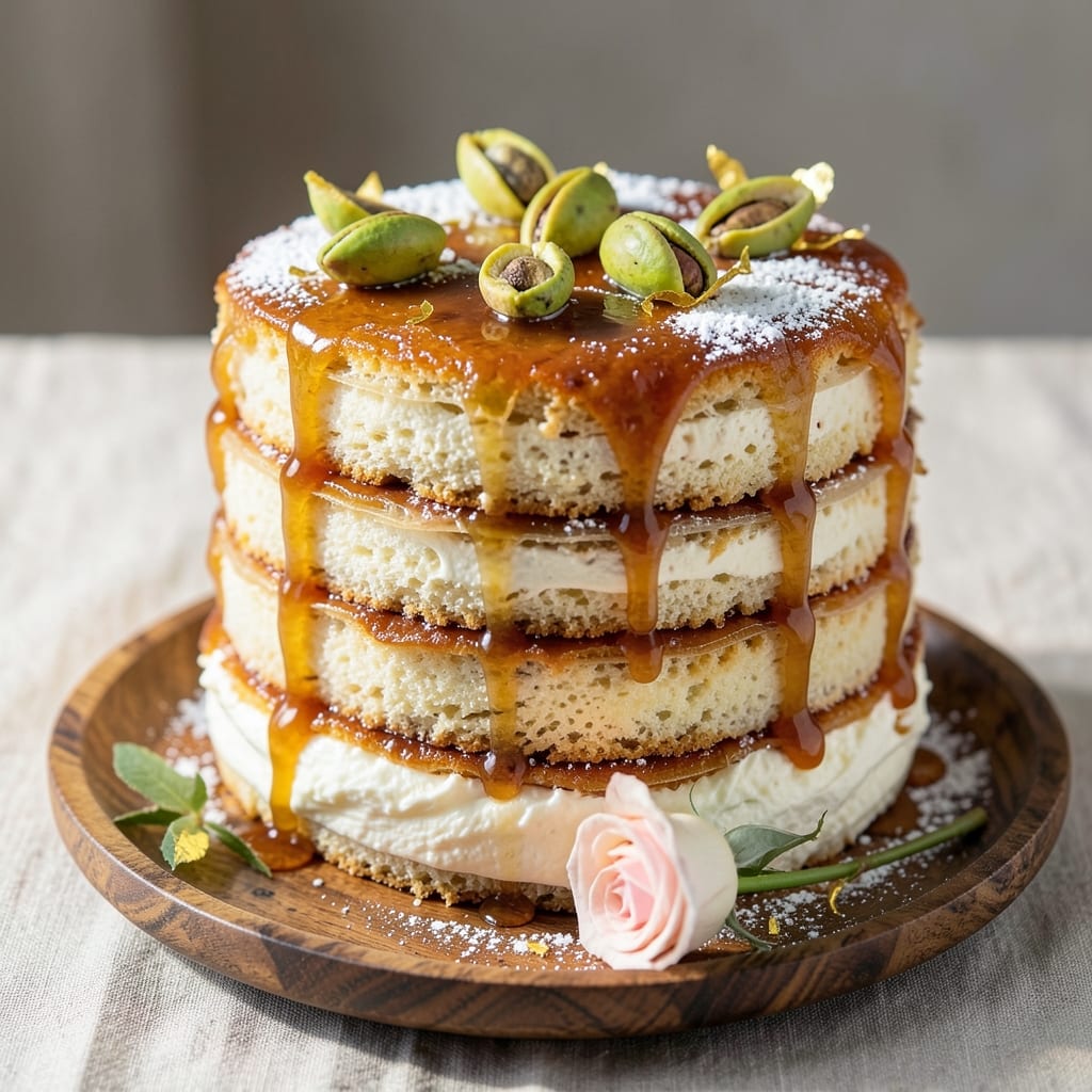 Arabian Cake Recipe: Rosewater-Infused Layers with Cardamom Zest