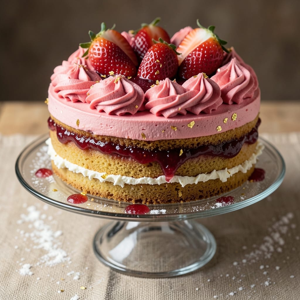 Award Winning Strawberry Cake Recipe: Velvety Layers and Bursting Fruit Jewels