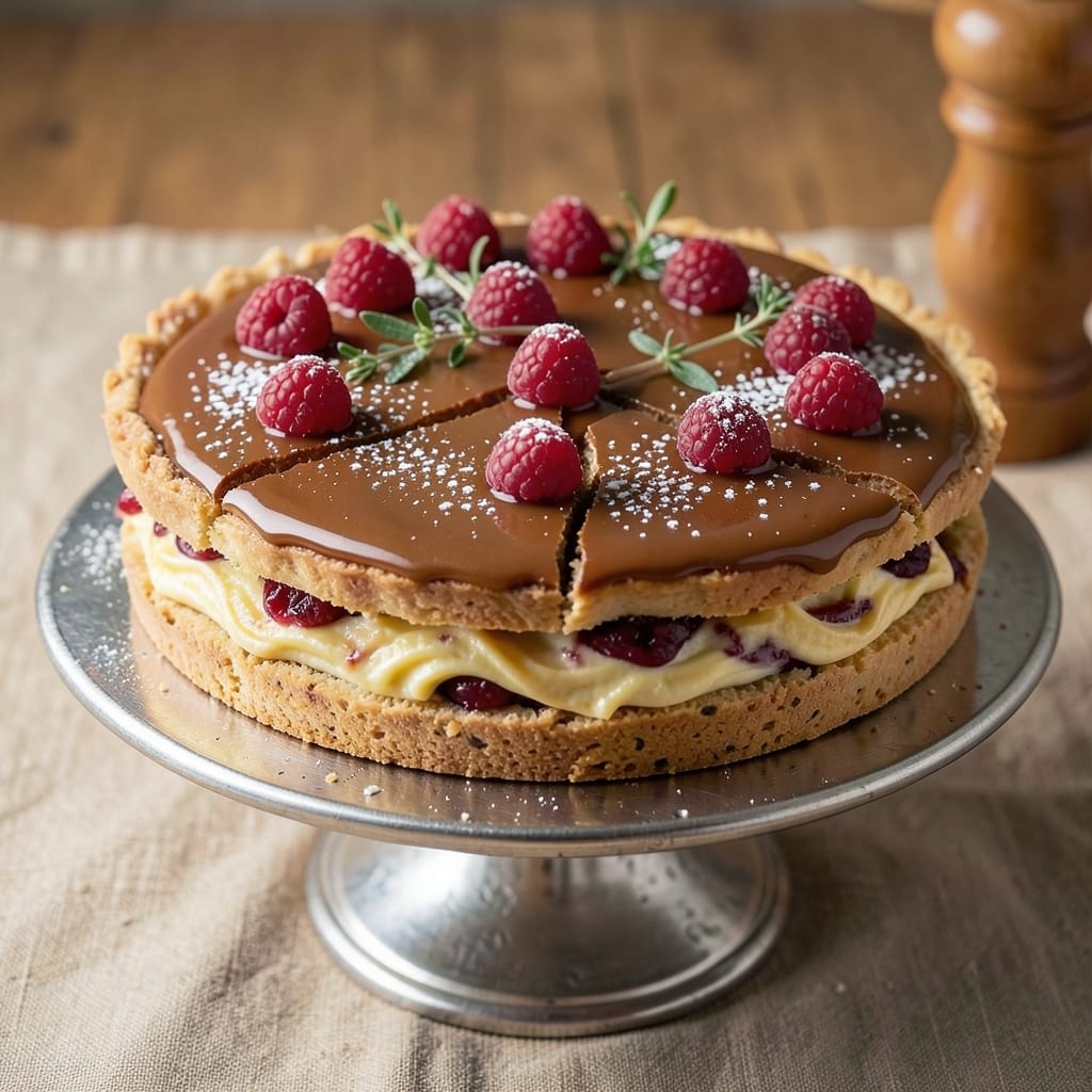 Bakewell Tart Cake Recipe: Triple-Layered Tradition With Vanilla and Jam