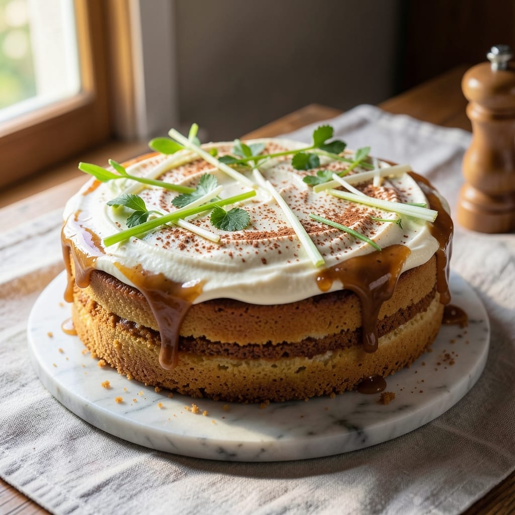 Andes Cake Recipe: Spiced Yogurt and Celery Crust Fusion Magic