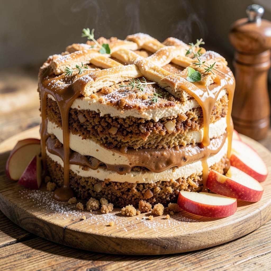 Apple Delight Cake Recipe: Spiced Apple Layers with Buttery Vanilla Frosting