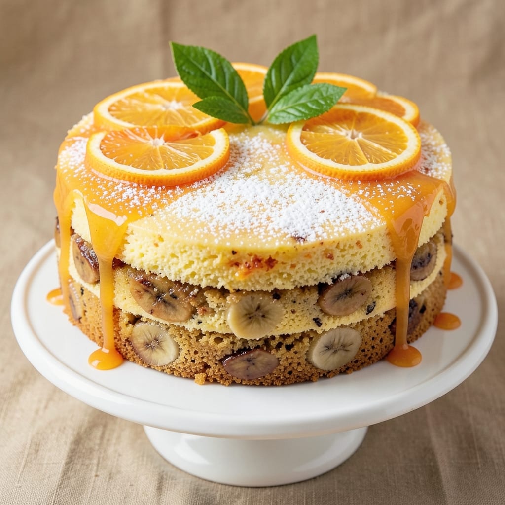Banana and Orange Cake Recipe: Zesty Citrus Moisture With Vanilla Bean Swirls
