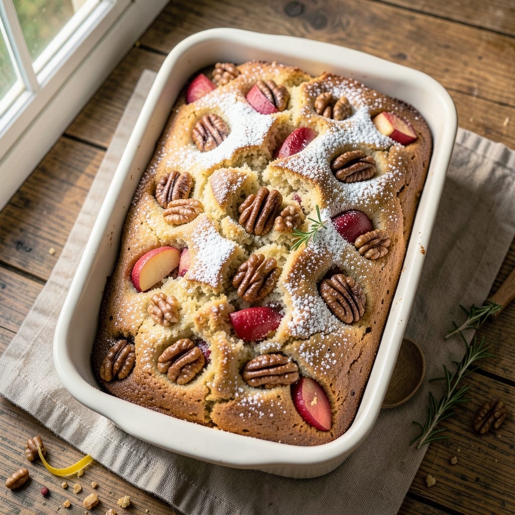 Apple Walnut Loaf Cake Recipe: Spiced Fruit-Nut Crunch With Moist Vanilla Heart