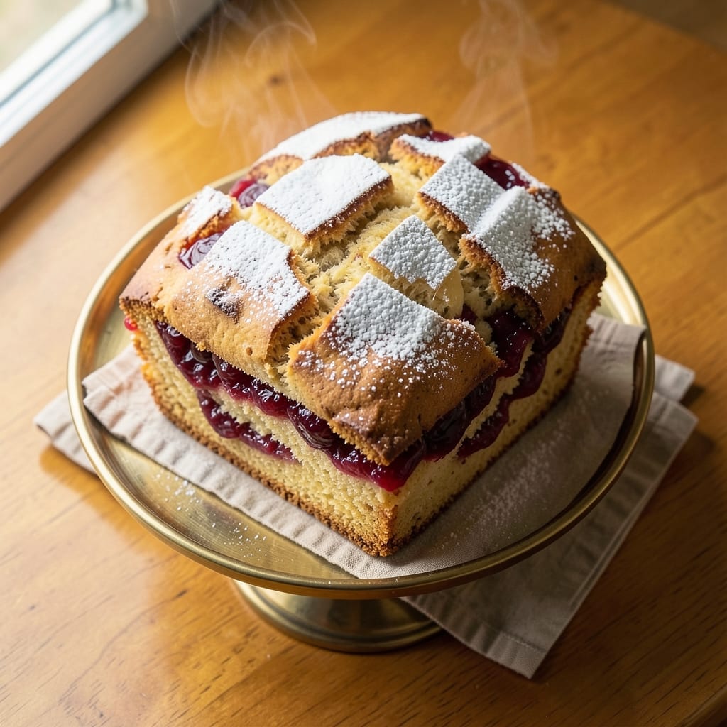 Bakewell Loaf Cake Recipe: Almond-Filled Elegance with Vanilla Bean Swirls