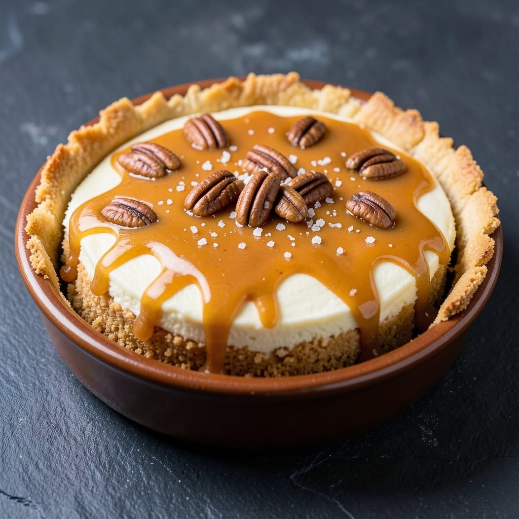 Baked Caramel Cheesecake Recipe: Silky Filling With Buttery Crust Bites