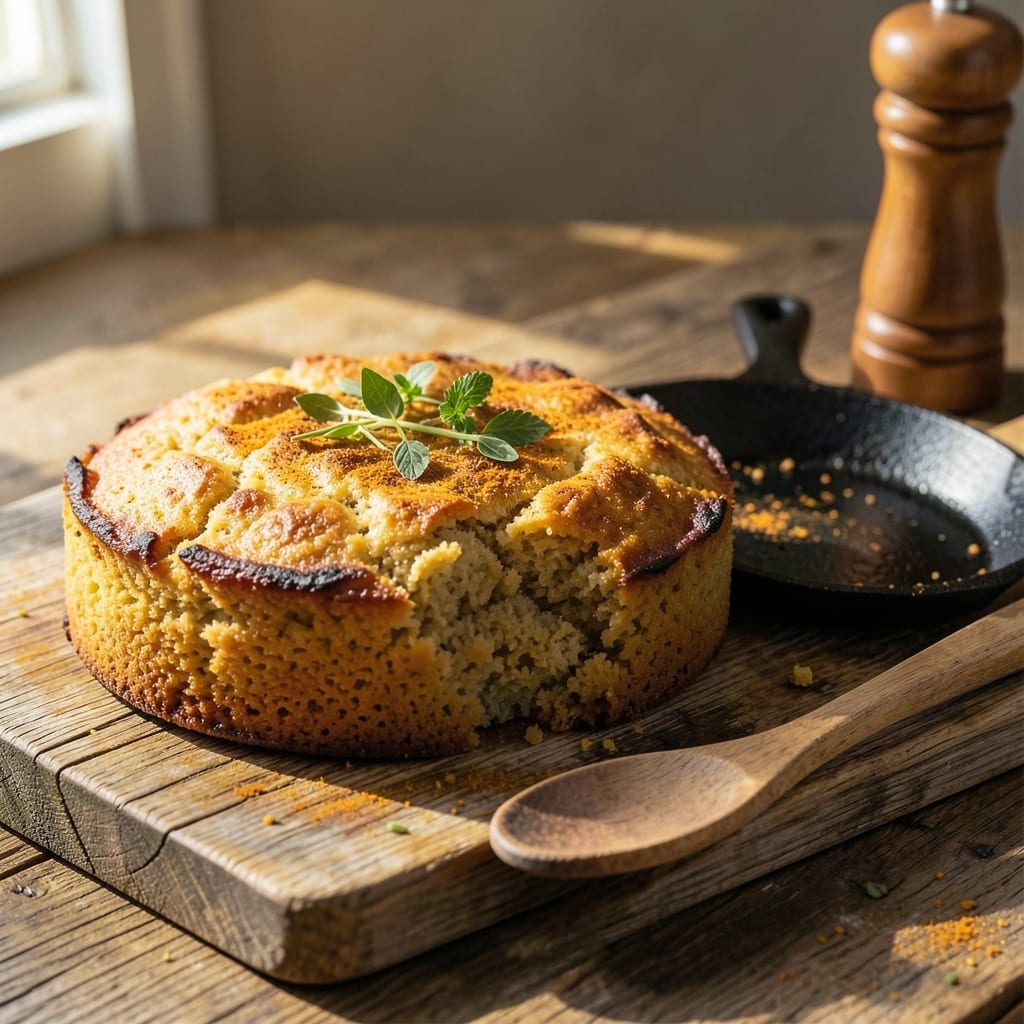 Bahamian Pan Fried Johnny Cake Recipe: Spiced Cornmeal Crunch With Buttery Golden Edges