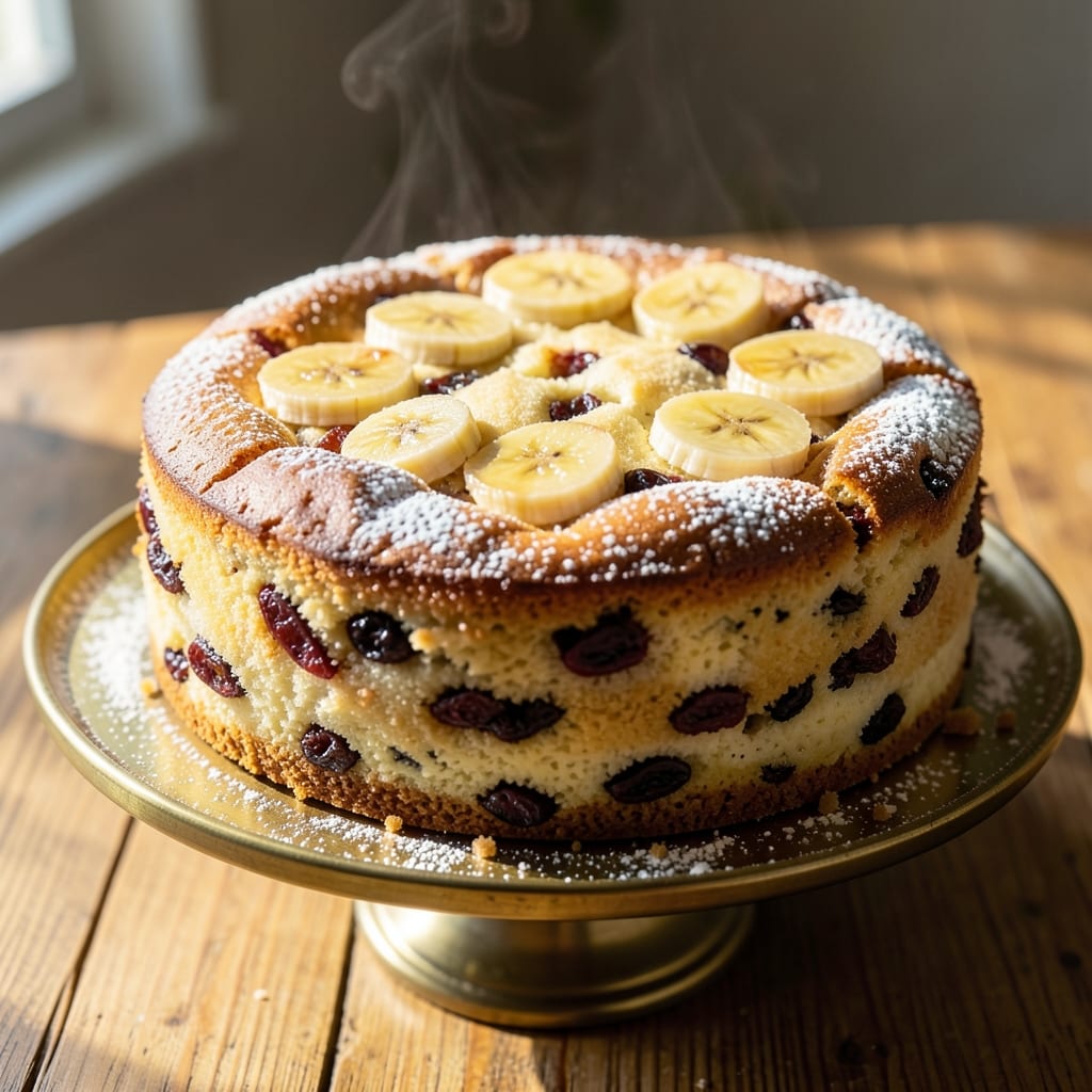 Banana Raisin Cake Recipe: Moist Spice Cake With Warm Fruit Bursts