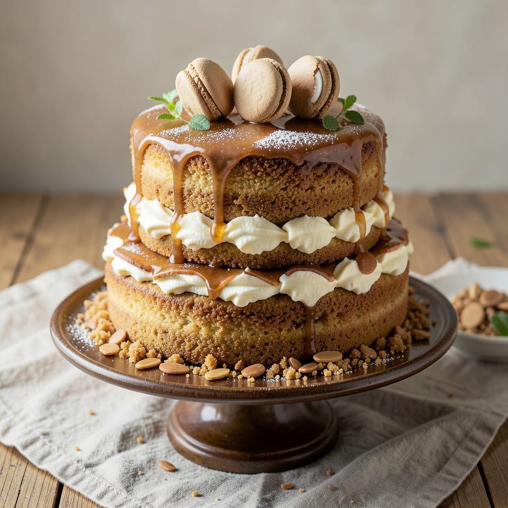 Amaretto Cake Recipe From Scratch: Nutty Boozy Layers With Vanilla Bean Swirls