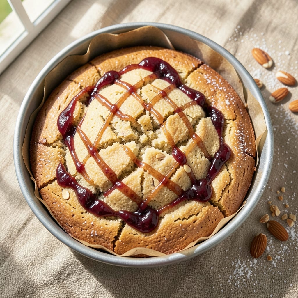 Almond Plum Cake Recipe: Buttery Layers with Plum Jam Swirls