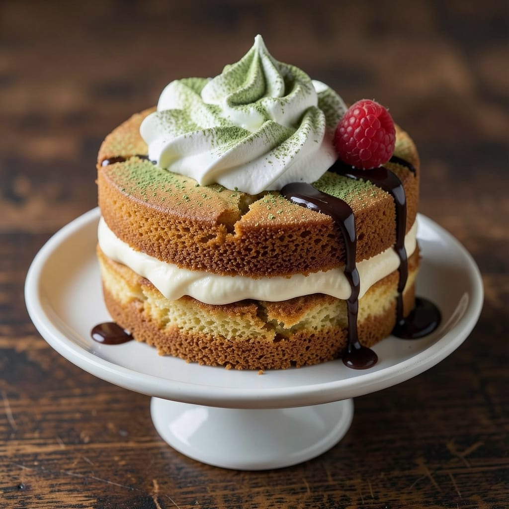 Asian Cream Cake Recipe: Silky Matcha Swirls and Buttery Layers