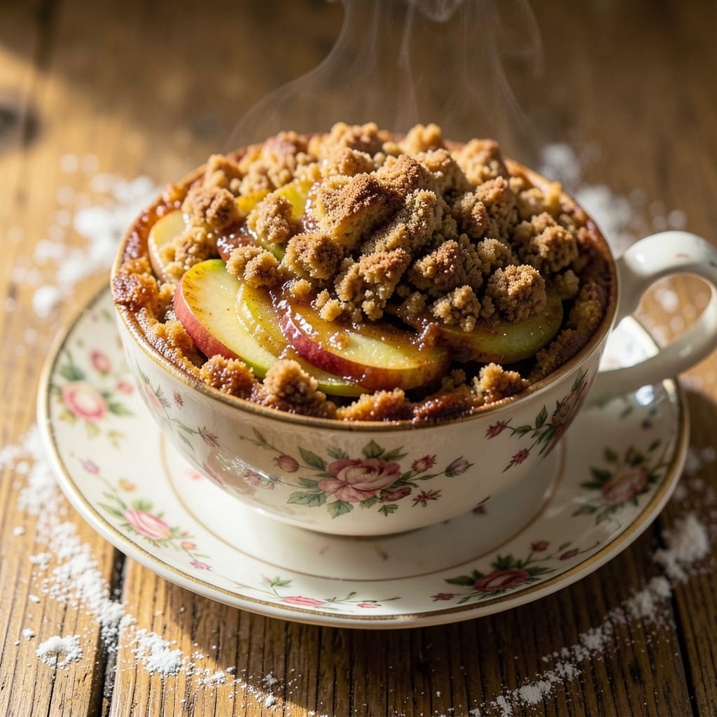 Apple Crumble Mug Cake Recipe: Warm Cinnamon-Spiced Bites in Minutes