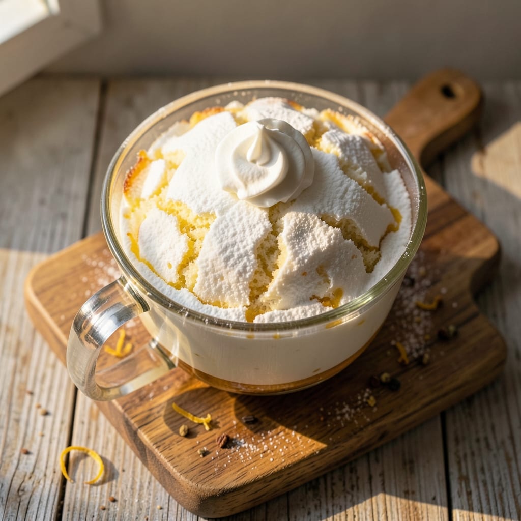 Angel Food Cake in a Cup Microwave Recipe: Light-as-Air Single-Serve Magic